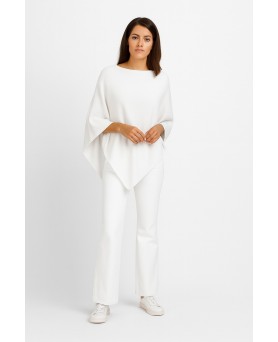 Poncho Naturel en cachemire