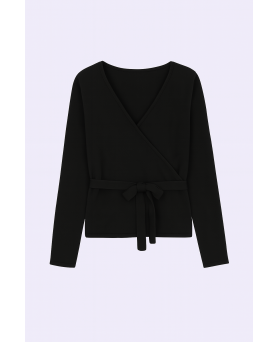 Cashmere wrap Cardigan Black