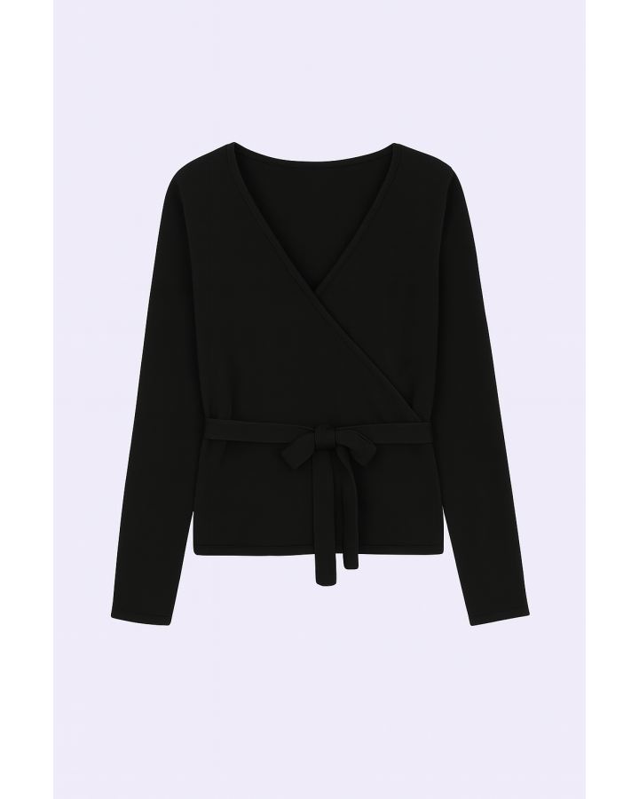 Cashmere wrap Cardigan Black