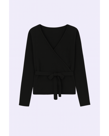 Cashmere wrap Cardigan Black