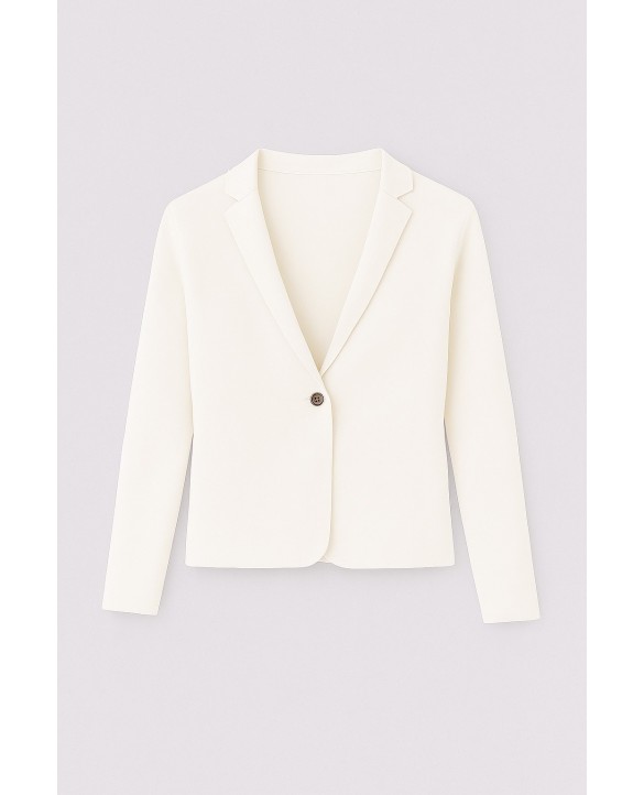 Veste-Blazer aus Kaschmir Weiß