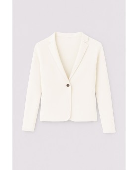 Veste-Blazer aus Kaschmir Weiß