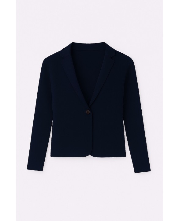 Veste blazer en cachemire Bleu marine