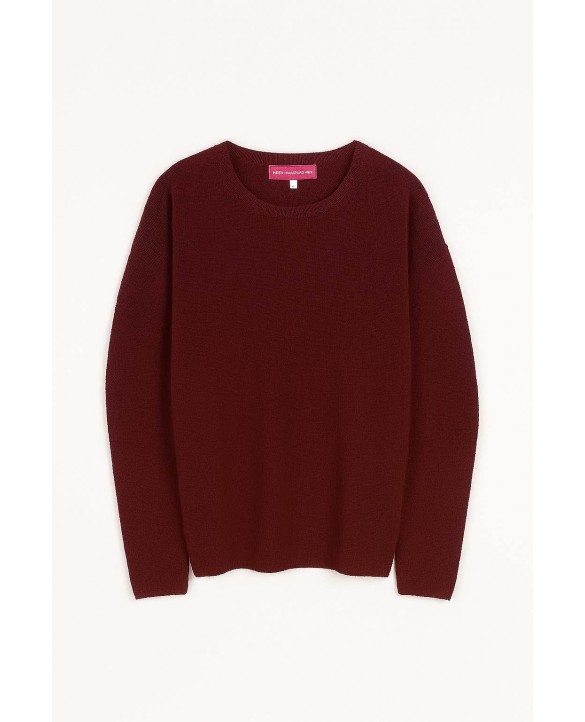 Oversized Boothals Bordeaux