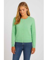 Paradijsgroene Kasjmier Cardigan voor Dames