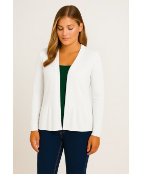 Froufrou Cashmere Cardigan in White for Women
