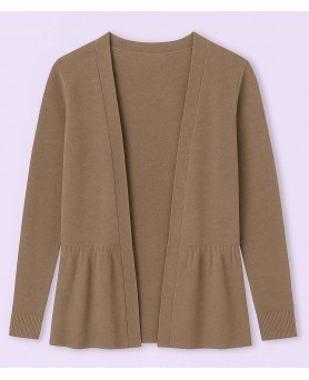 Gilet Froufrou en cachemire Café pour femme