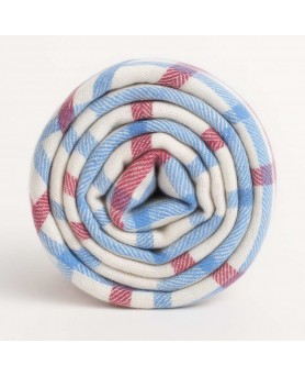 Himalaya-Pashmina van Blauw en Rood Kasjmier