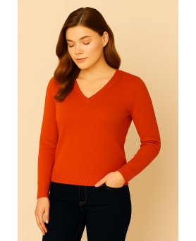 Women's Inferno Cashmere V-neck Sweater
