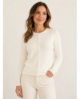 Kasjmier Cardigan Wit