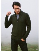 Maglione Gilet con Zip in Cashmere per Uomo